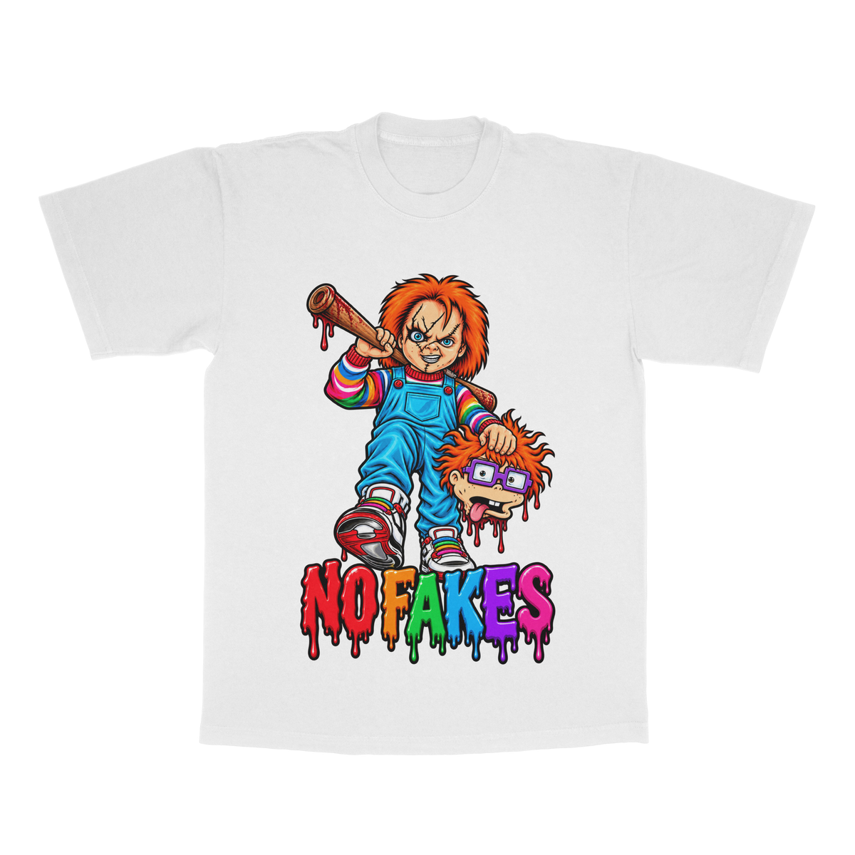 No Fakes adult tee