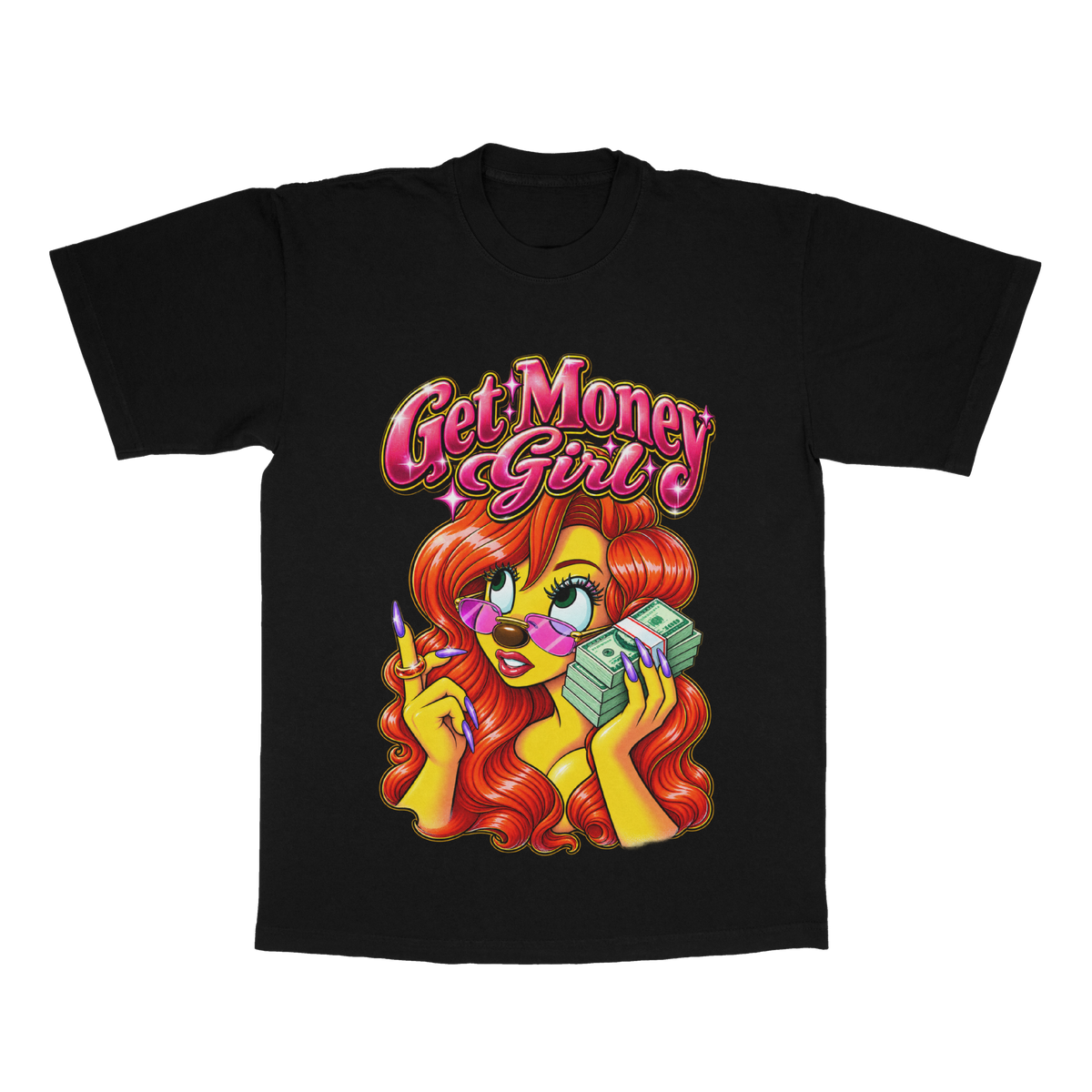 Get Money Girl adult tee
