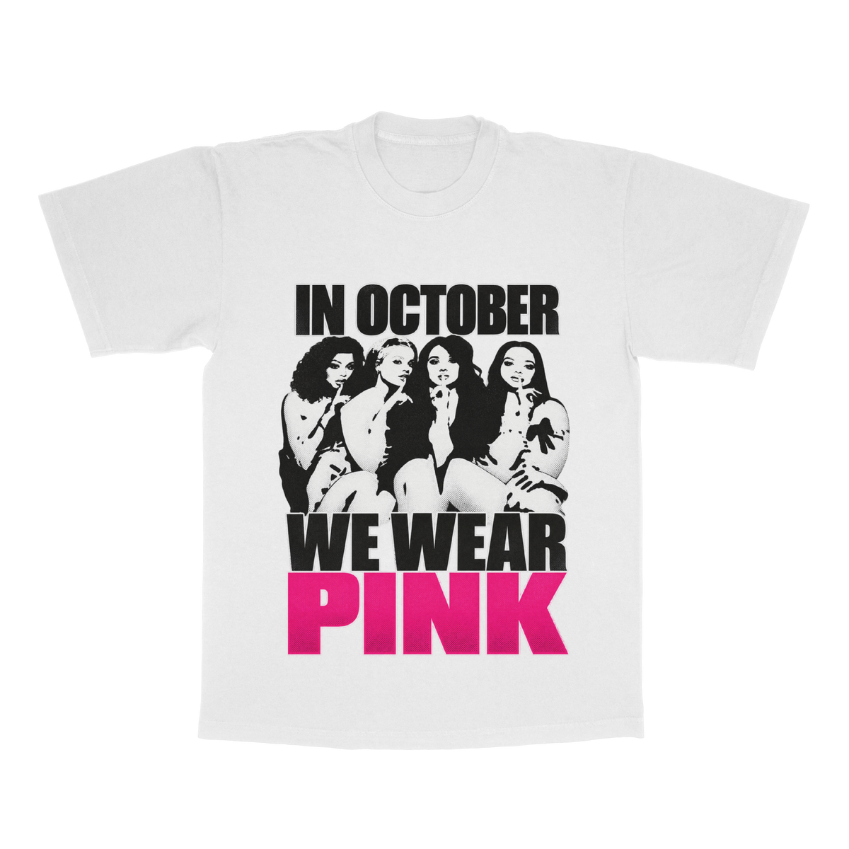 In October We Wear PINK adult tee