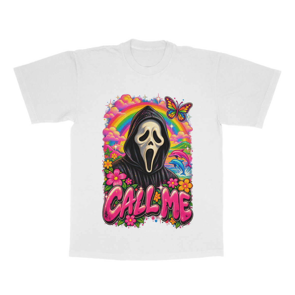 Ghostface "Call Me" adult tee