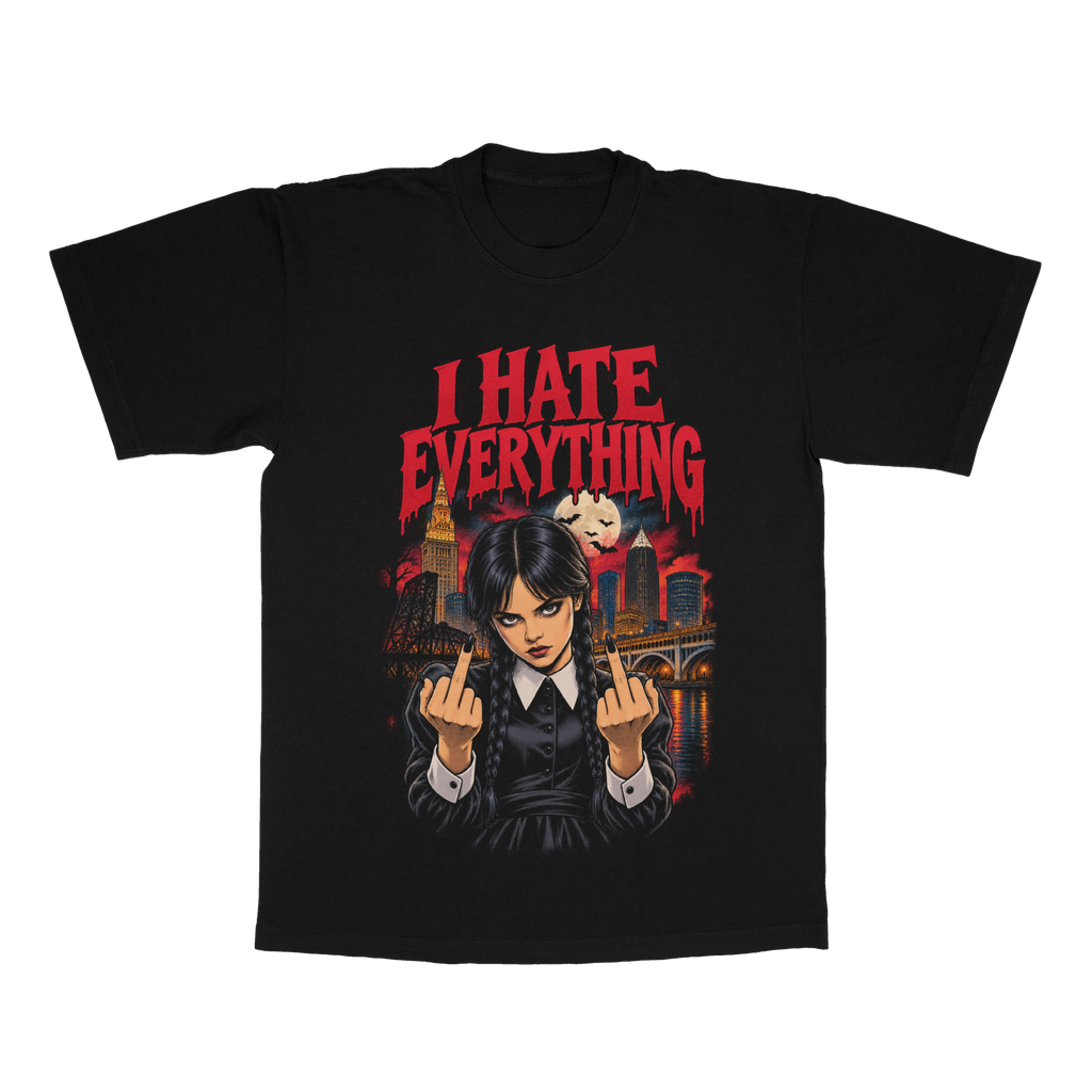 Wednesday "I Hate Everything" adult tee