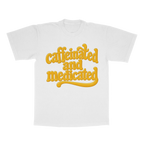 Caffeinated And Medicated adult tee