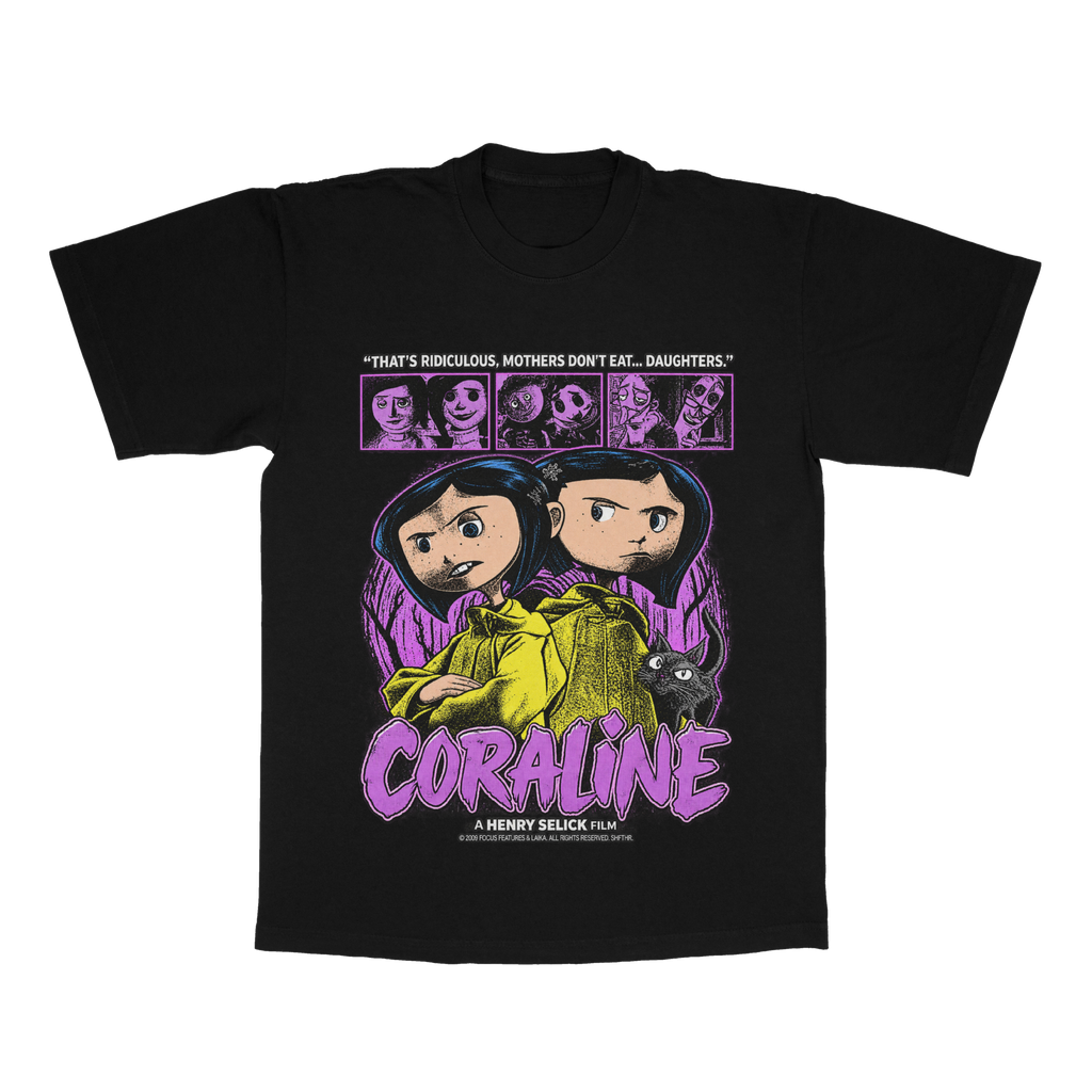 Coraline adult tee