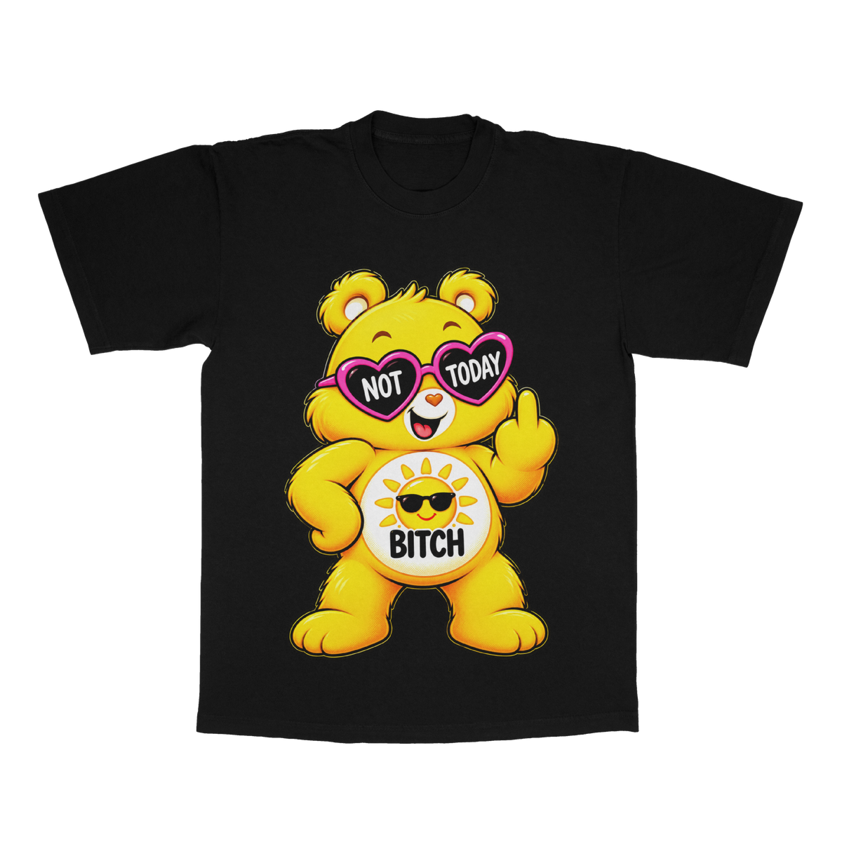 Too Cute To Care Bears adult tee