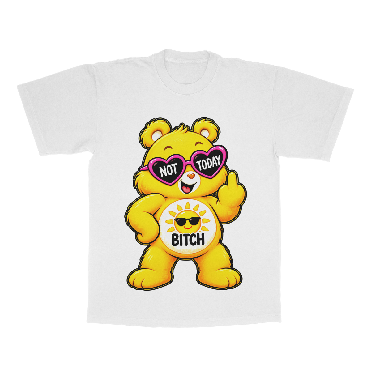Too Cute To Care Bears adult tee