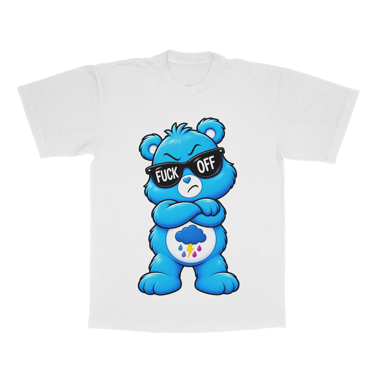 Too Cute To Care Bears adult tee