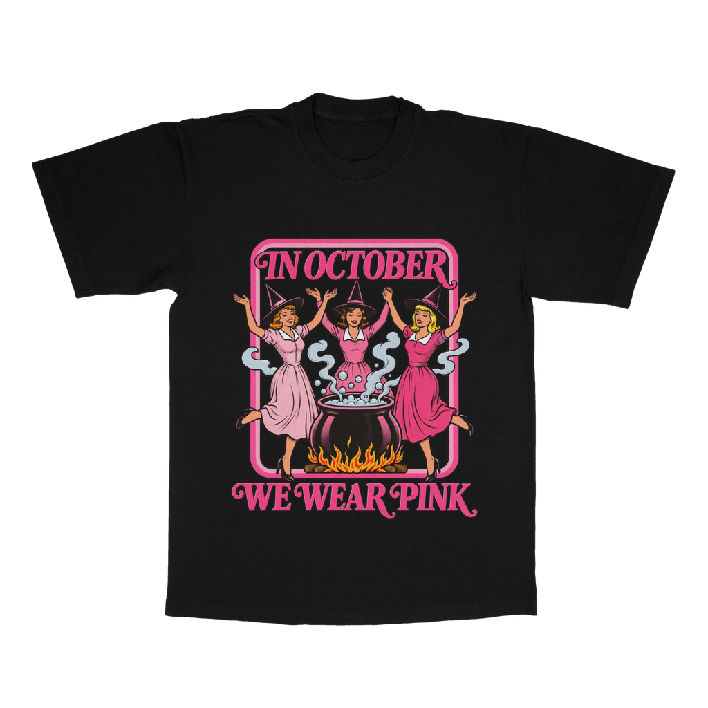 In October We Wear Pink adult tee
