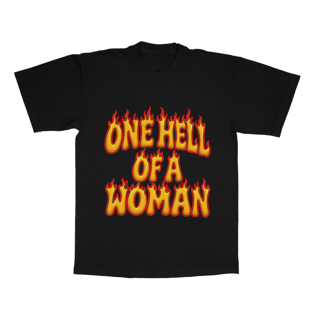 One Hell Of A Woman adult tee