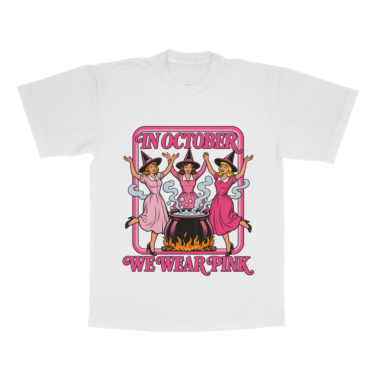 In October We Wear Pink adult tee