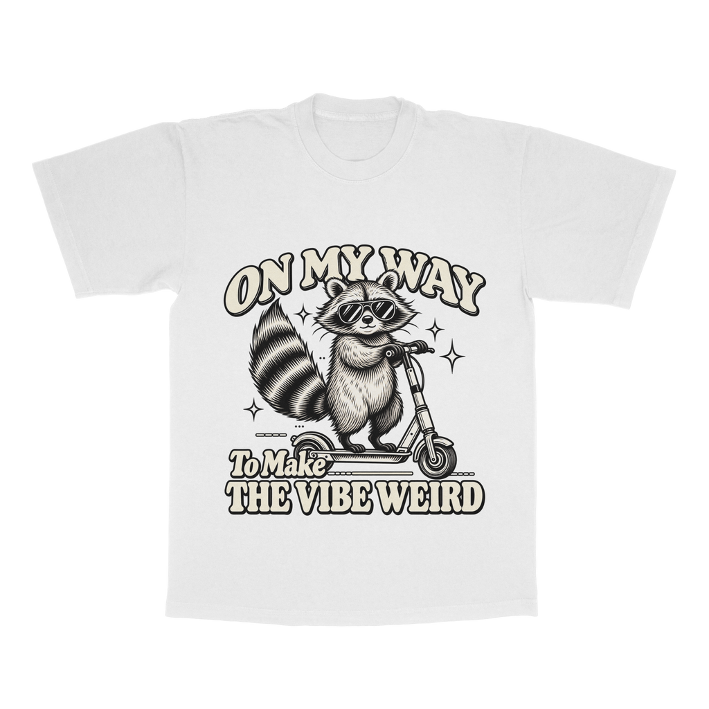 On My Way To Make The Vibe Weird adult tee