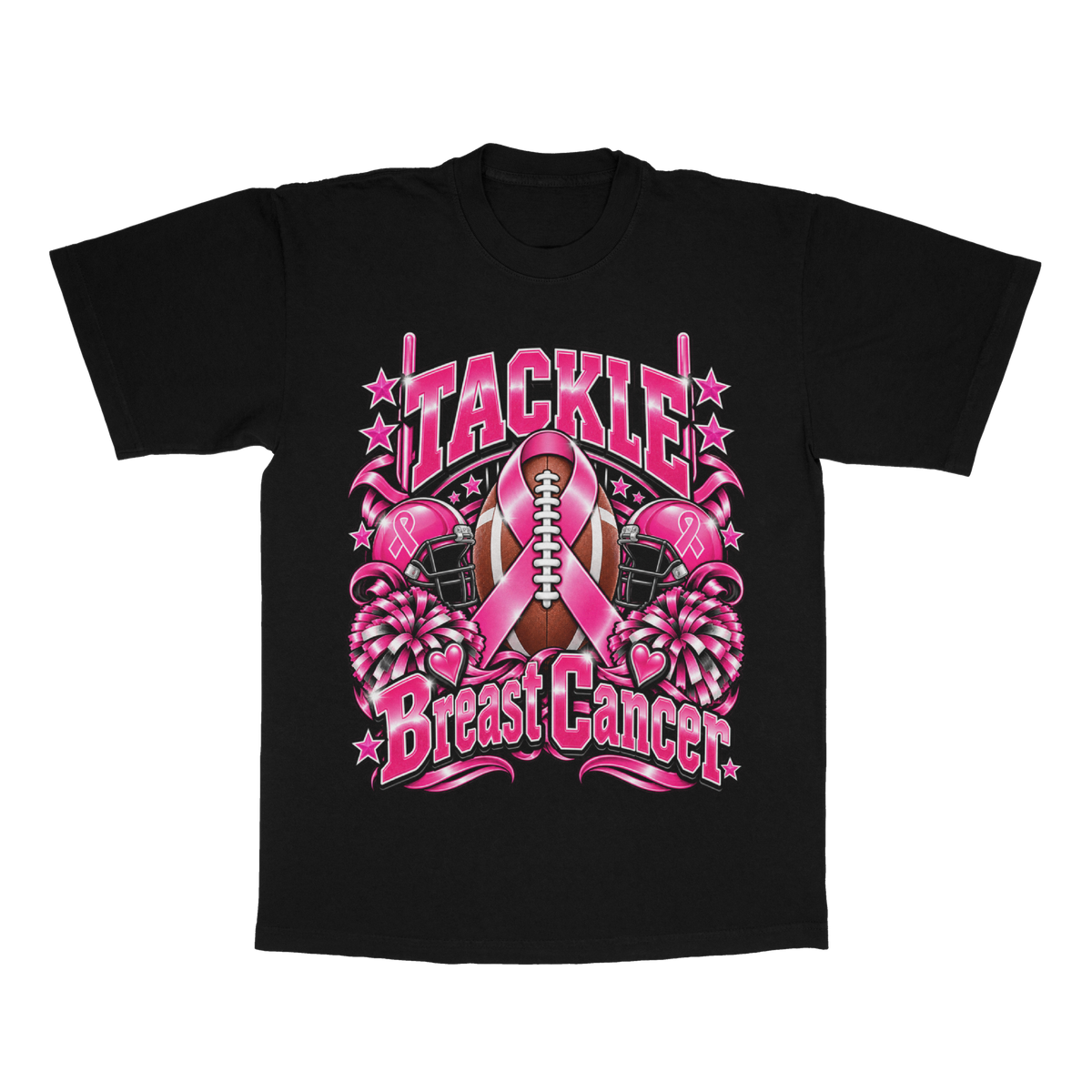 Tackle Breast Cancer adult tee