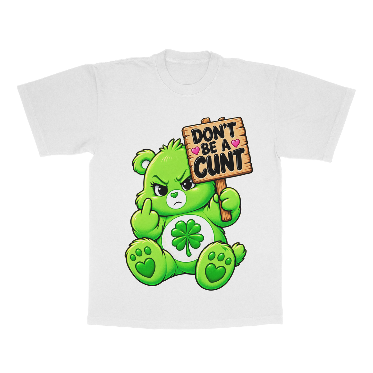 Too Cute To Care Bears adult tee