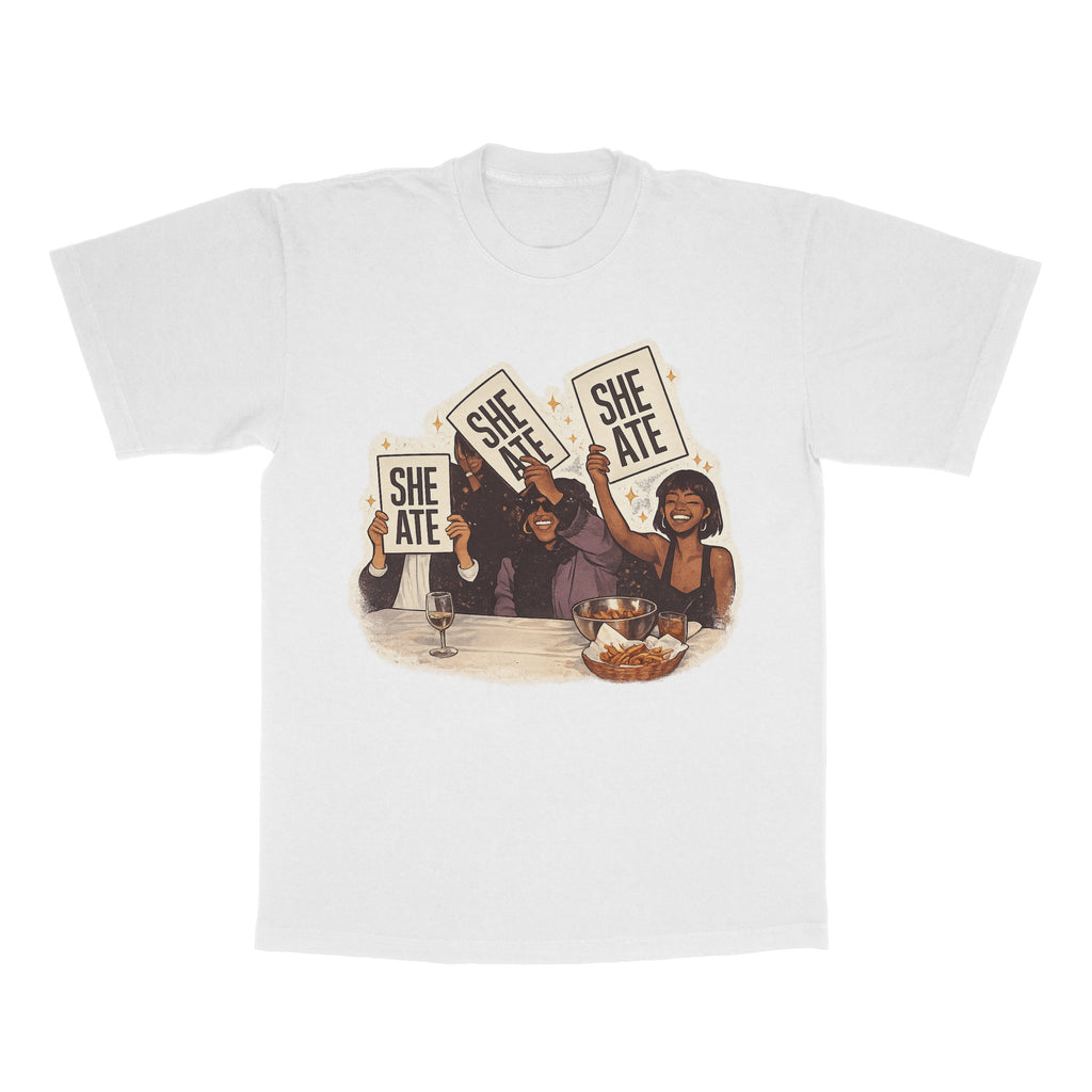 She Ate adult tee
