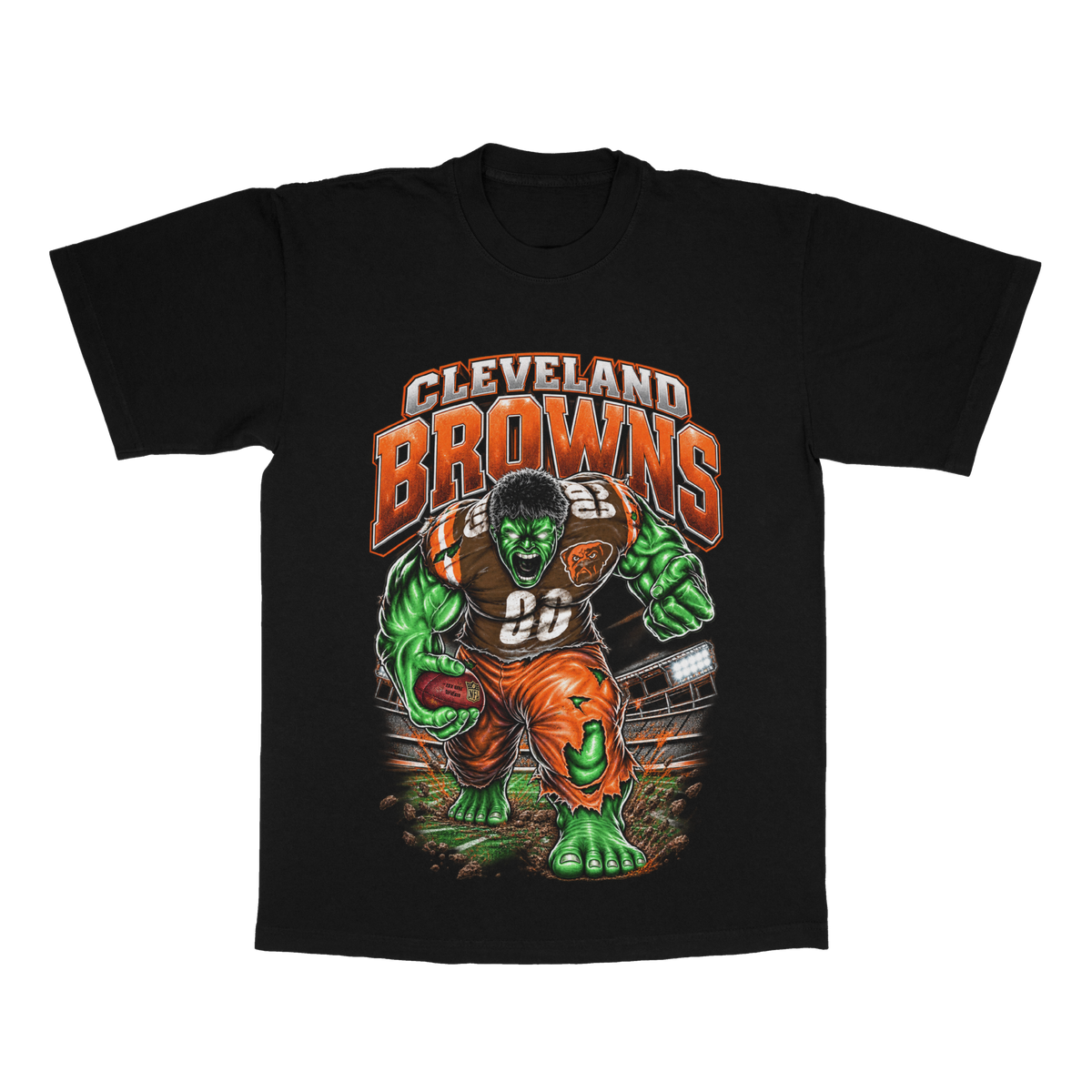 Cleveland Browns Hulk adult tee