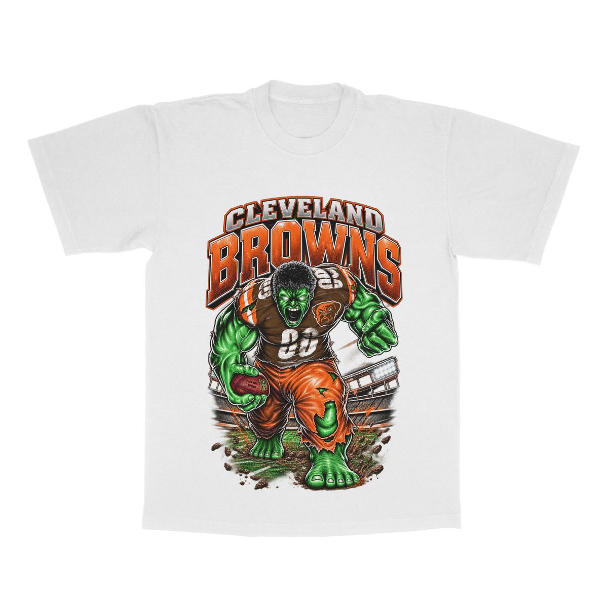 Cleveland Browns Hulk adult tee