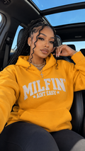 Milfin' Ain't Easy embroidered adult hoodie
