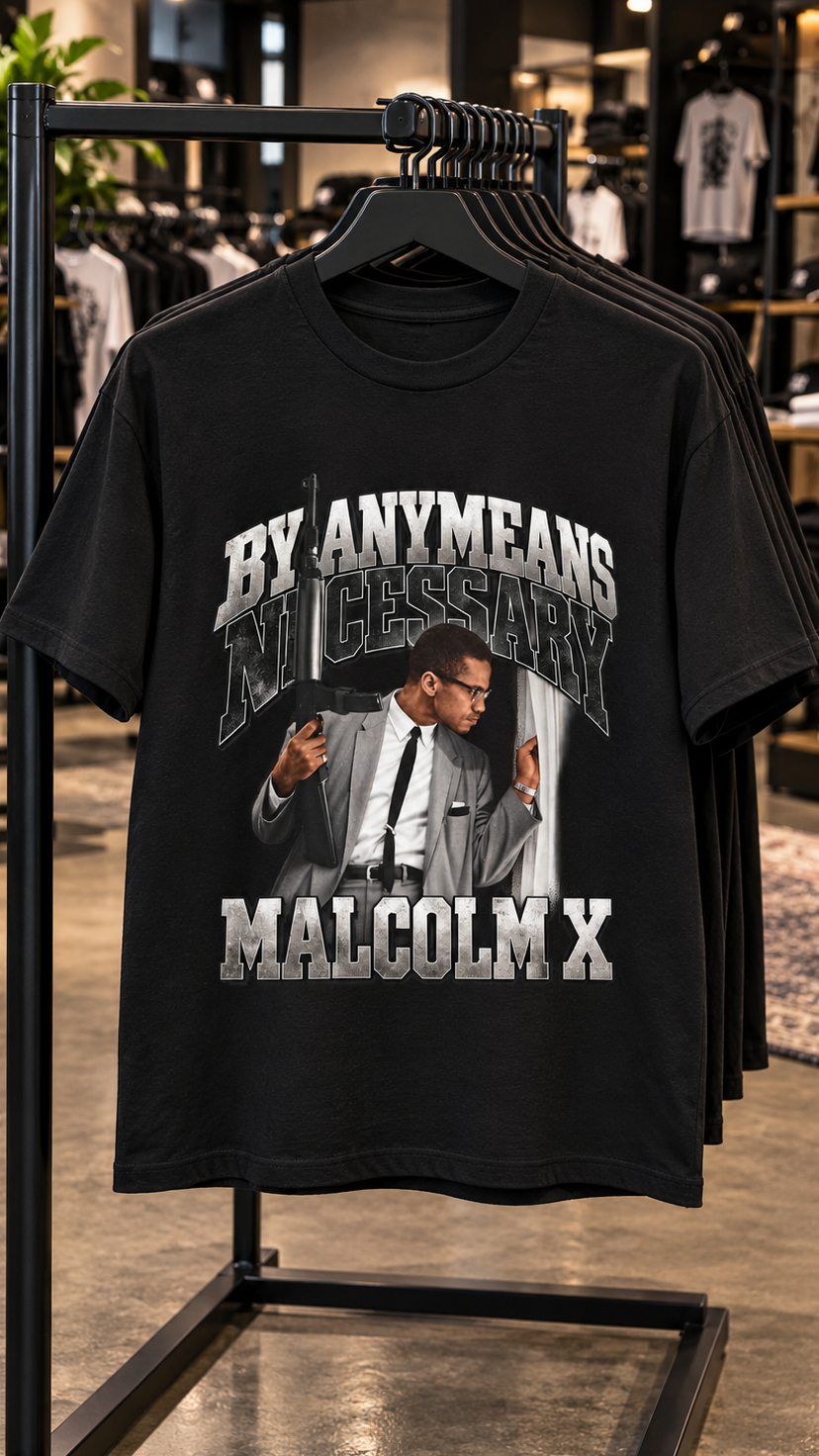 By Any Means Necessary adult tee