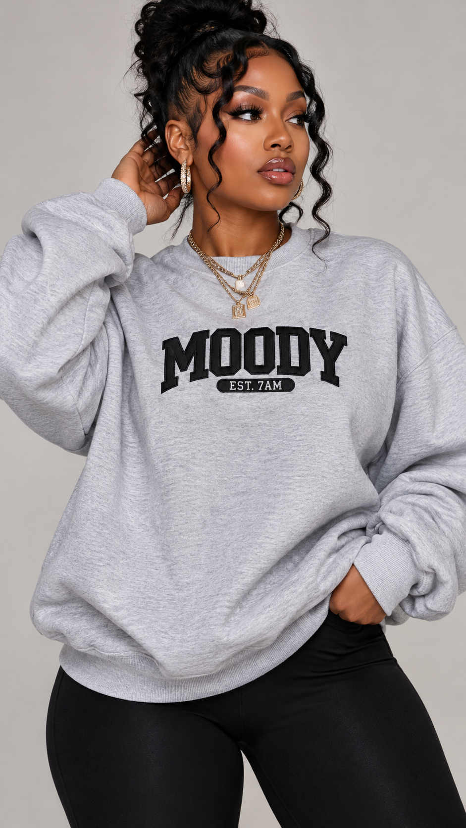 Moody embroidered sweatshirt