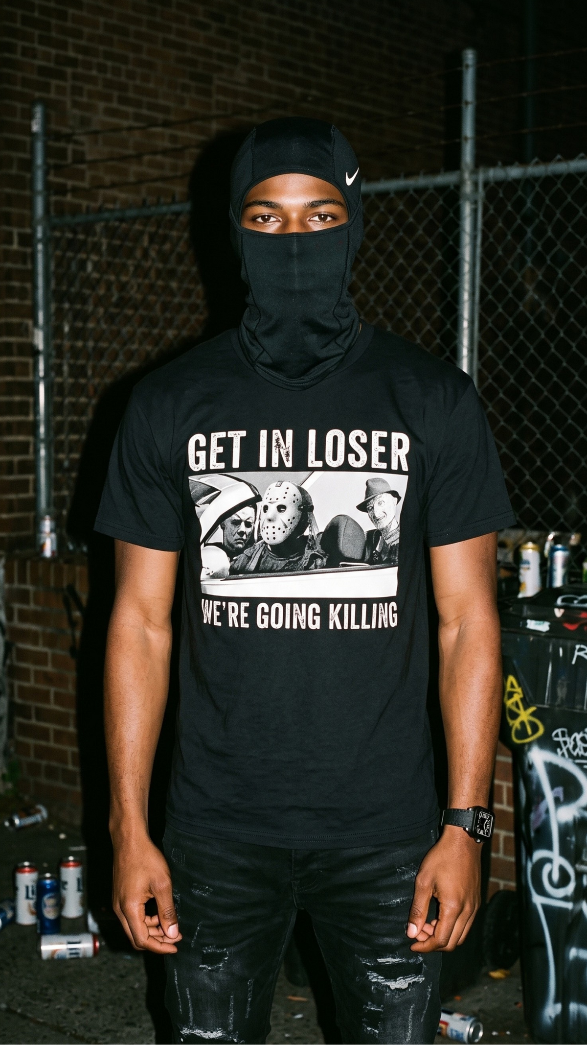 Get In Loser, We're Going Killing adult tee