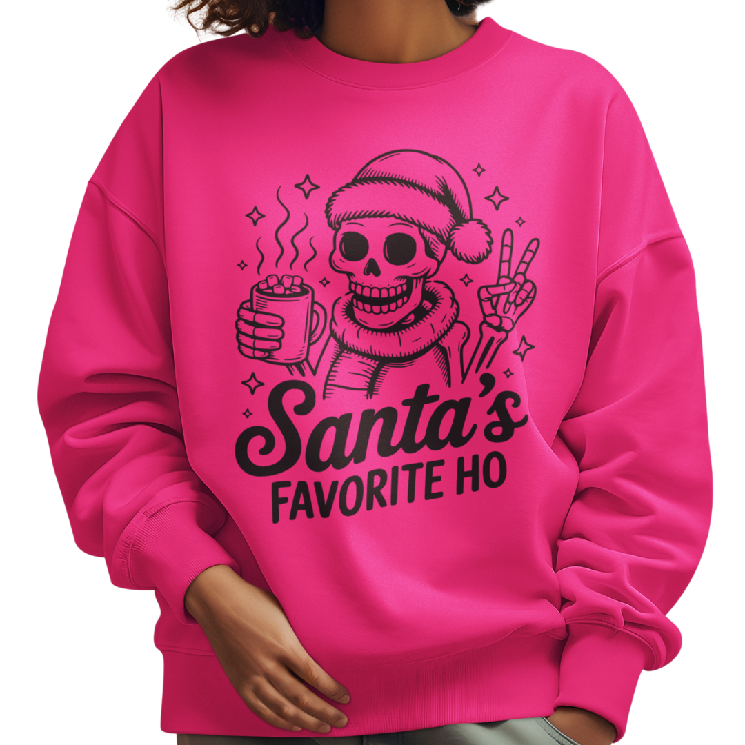 Santa's Favorite Ho crew neck sweatshirt