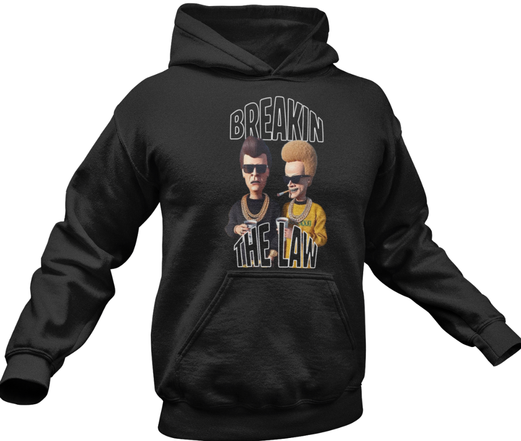 Breakin The Law adult hoodie