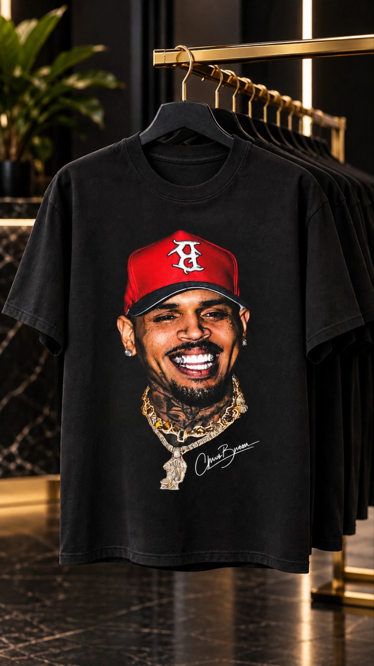 Chris Brown adult tee