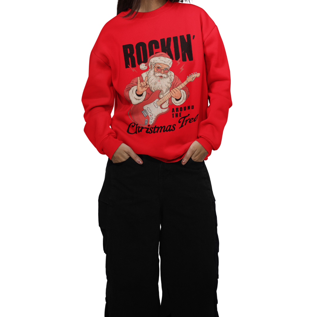 Rockin Around The Christmas Tree crew neck sweatshirt