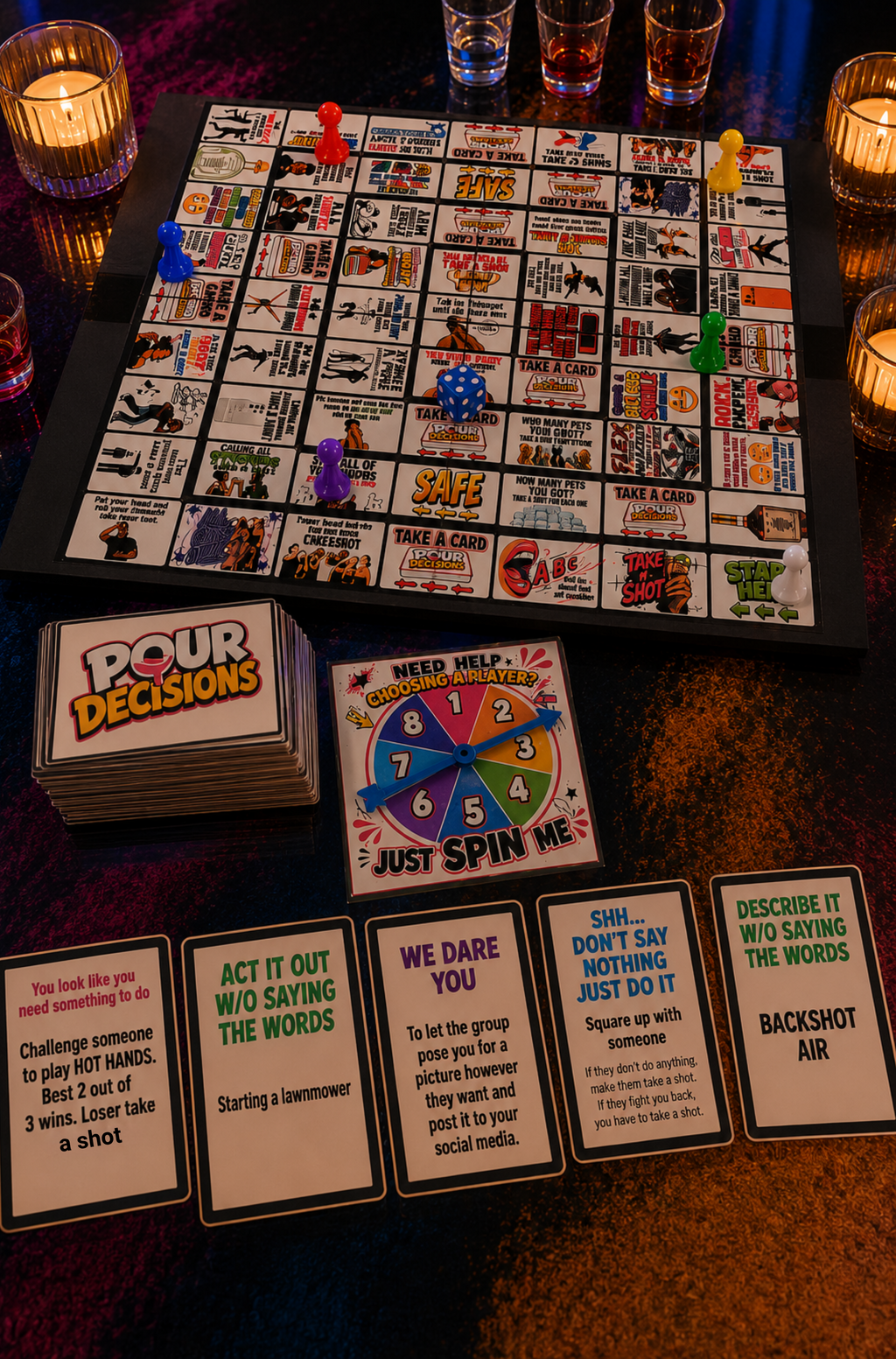 Pour Decisions™ adult drinking board game [FREE SHIPPING]