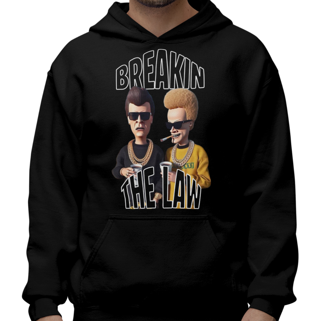 Breakin The Law adult hoodie