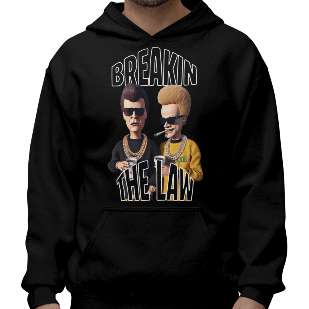 Breakin The Law adult hoodie