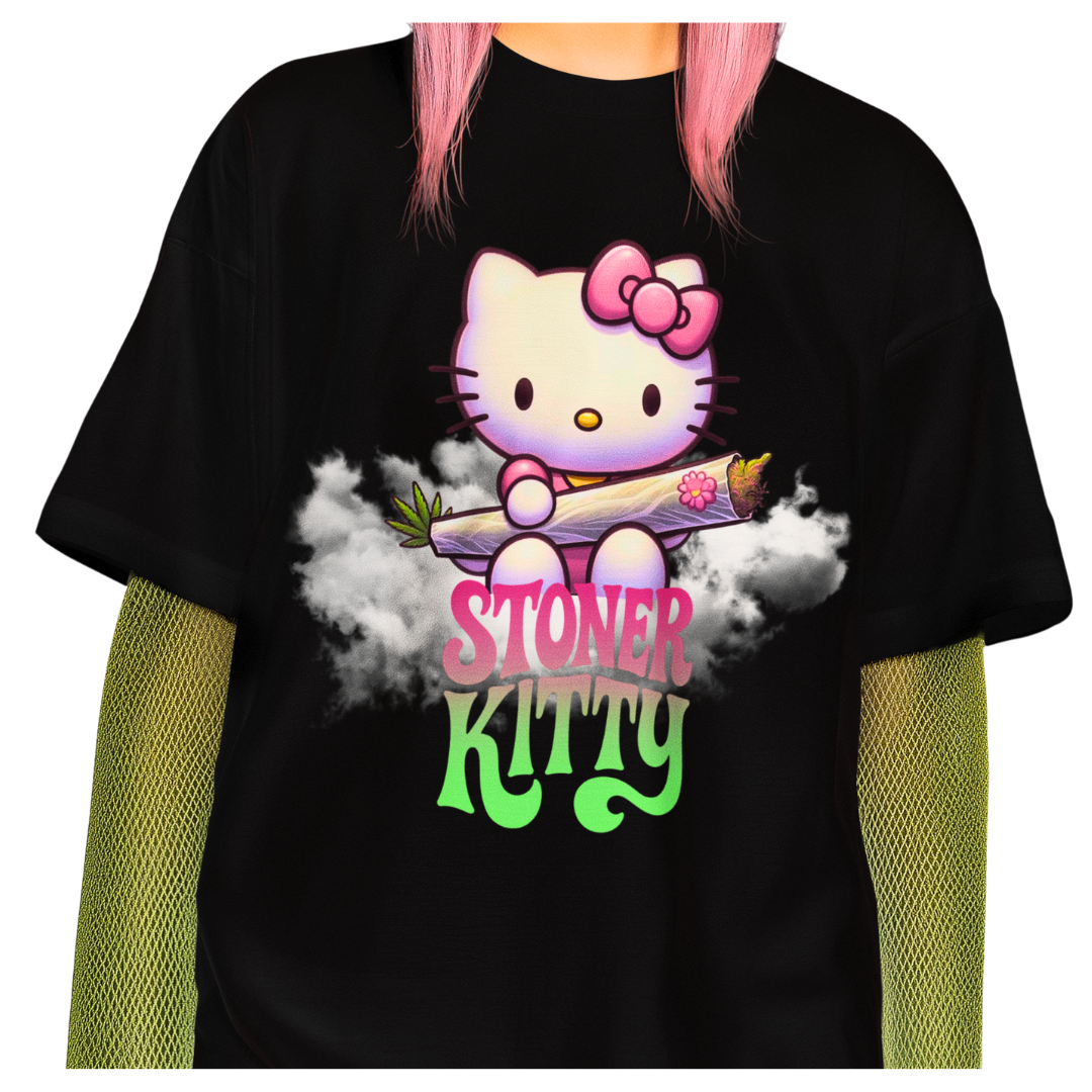 Stoner Kitty adult t-shirt