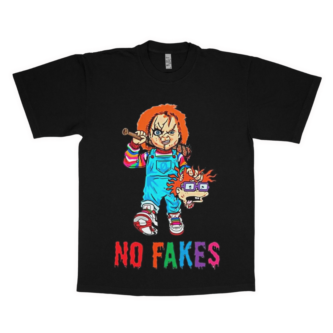 Chucky "No fakes" adult t-shirt