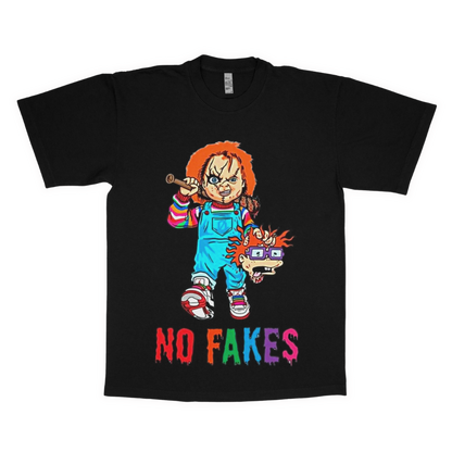 Chucky "No fakes" adult t-shirt