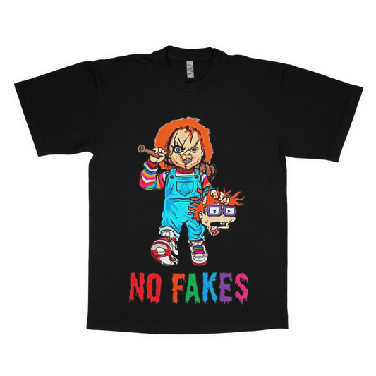 Chucky "No fakes" adult t-shirt