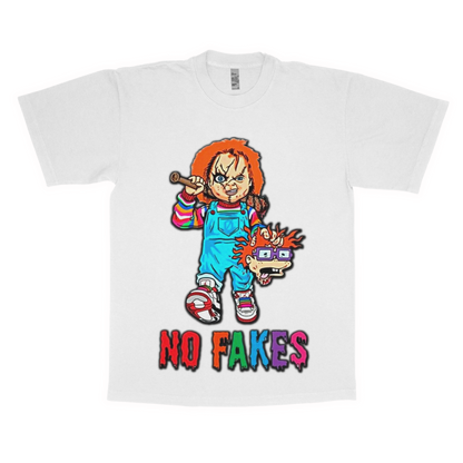 Chucky "No fakes" adult t-shirt