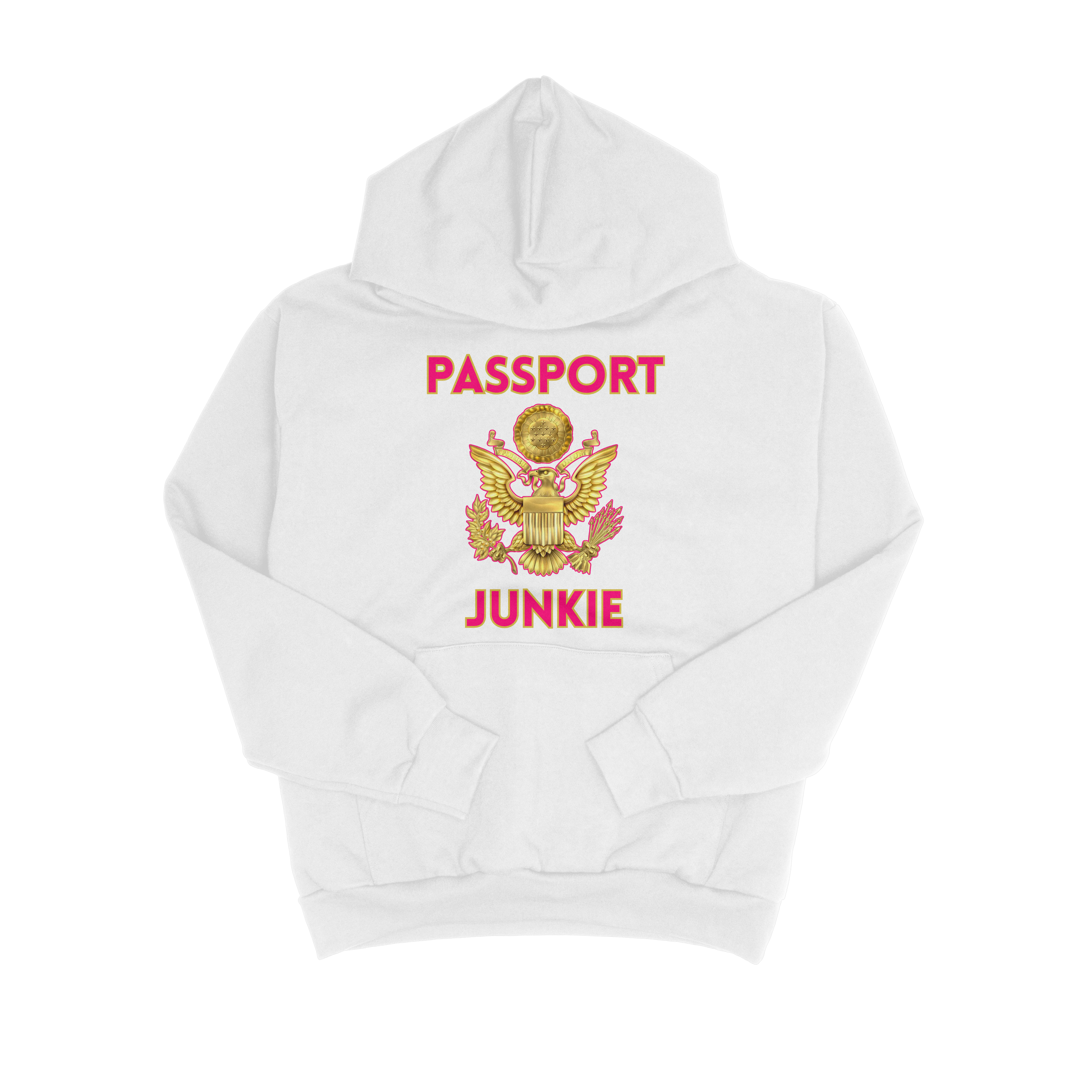 Passport Junkie adult hoodie