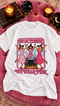 In October We Wear Pink adult tee