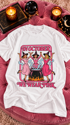In October We Wear Pink adult tee