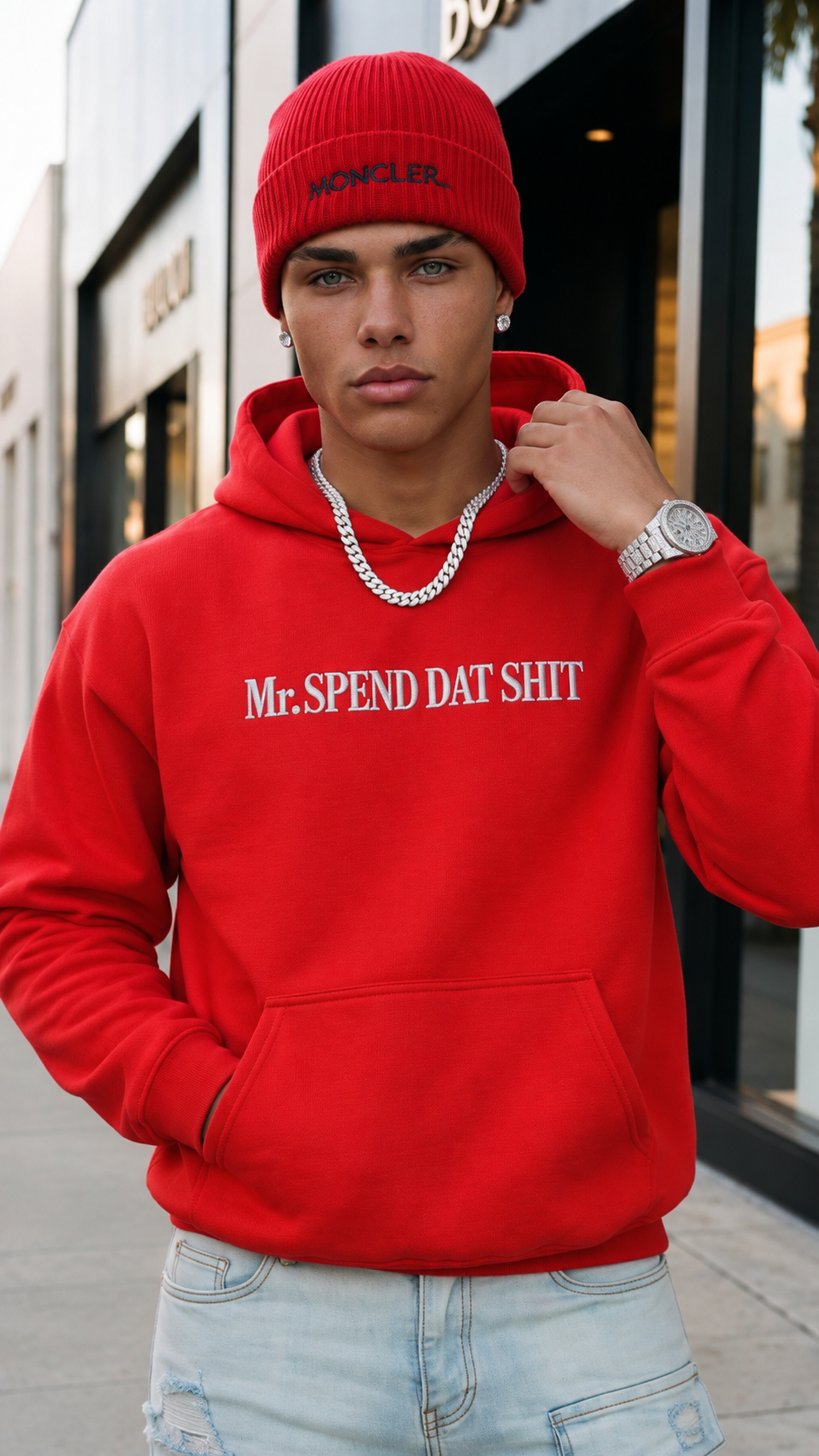 Mr. Spend Dat Sh*t embroidered adult hoodie