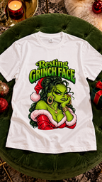 Resting Grinch Face adult tee