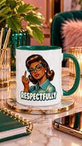 FU Respectfully glossy mug