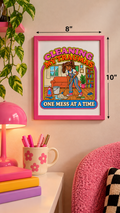 Cleaning My Traumas matte wall poster