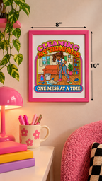 Cleaning My Traumas matte wall poster