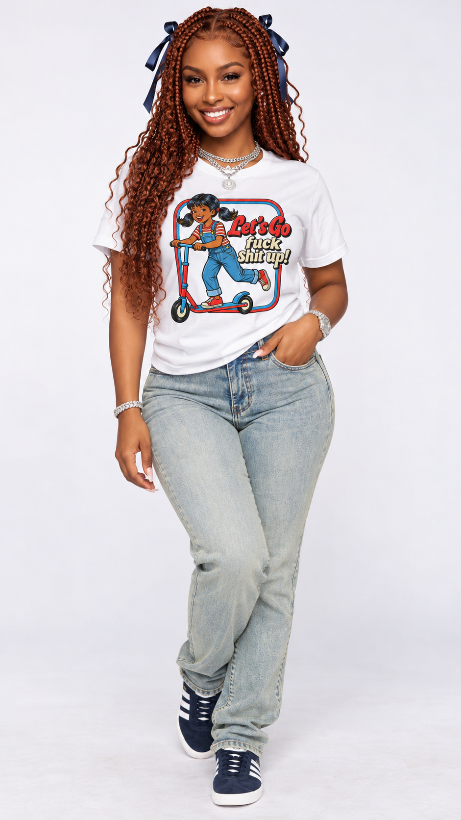 Let's Go F*ck Sh*t Up adult tee