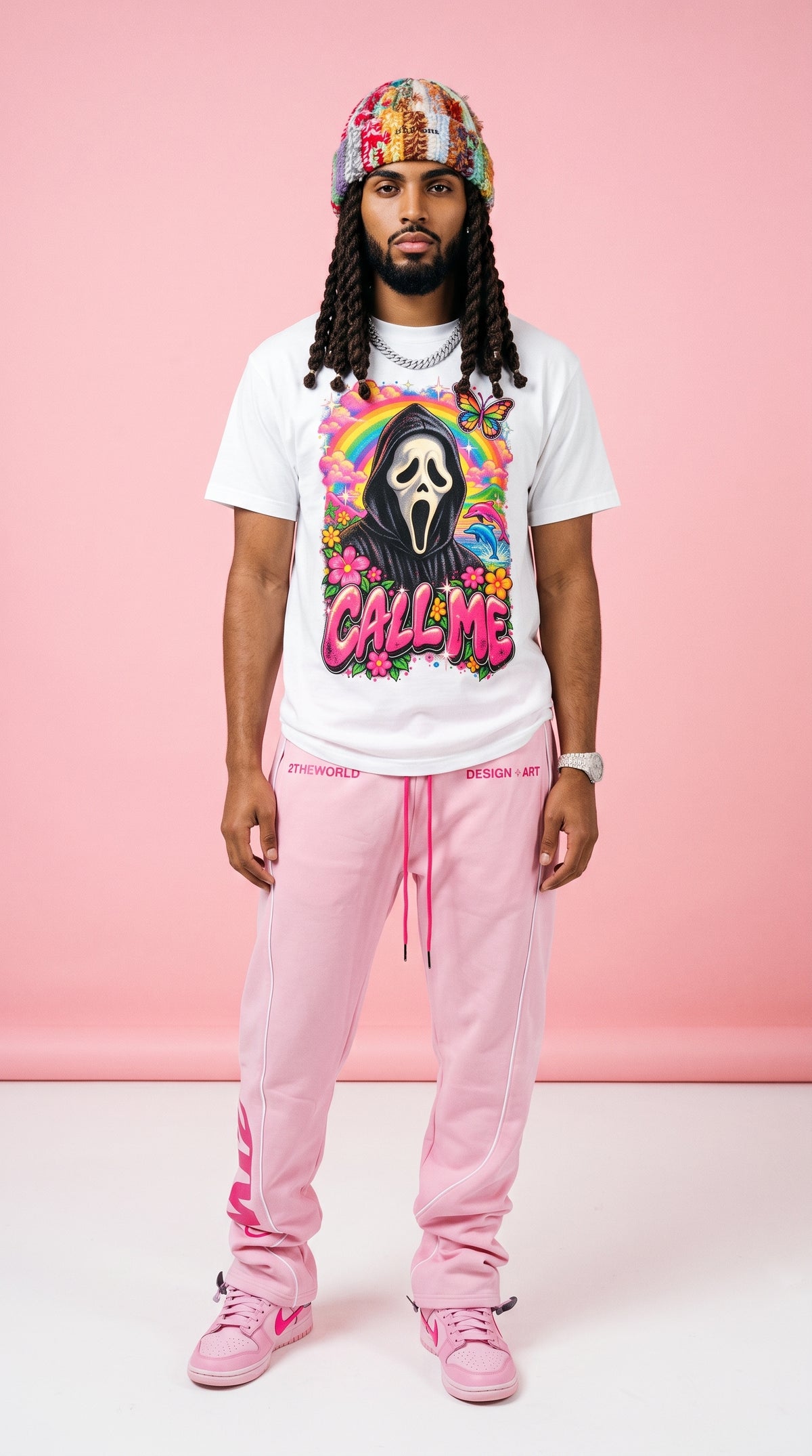 Ghostface "Call Me" adult tee