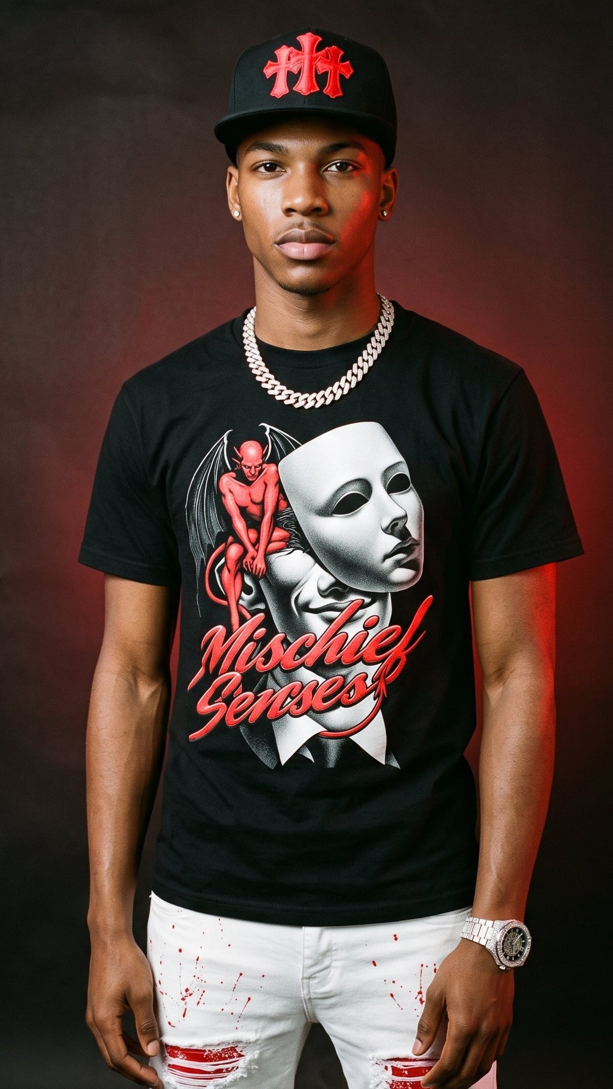 Mischief Senses adult tee