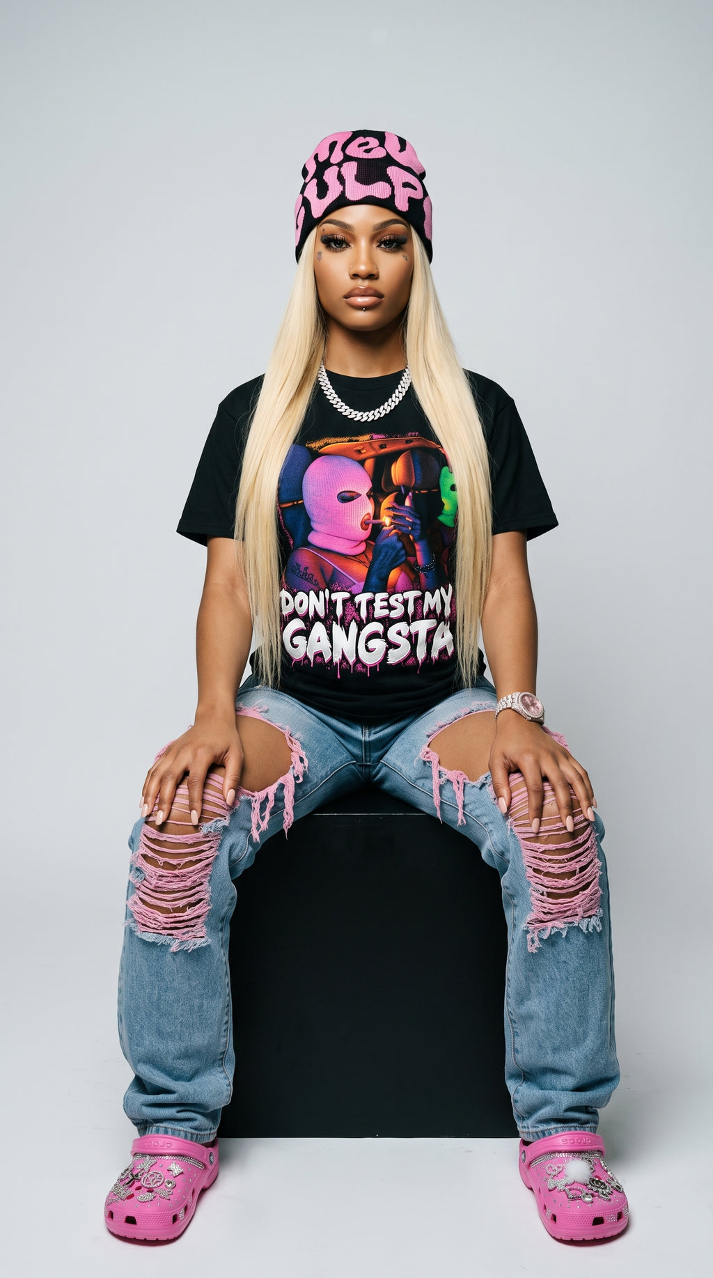 Don't Test My Gangsta adult tee
