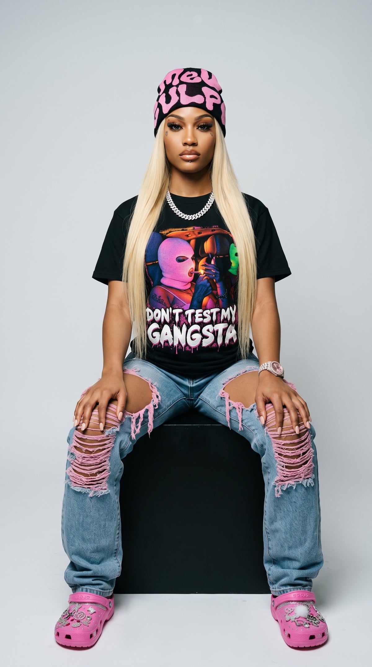 Don't Test My Gangsta adult tee
