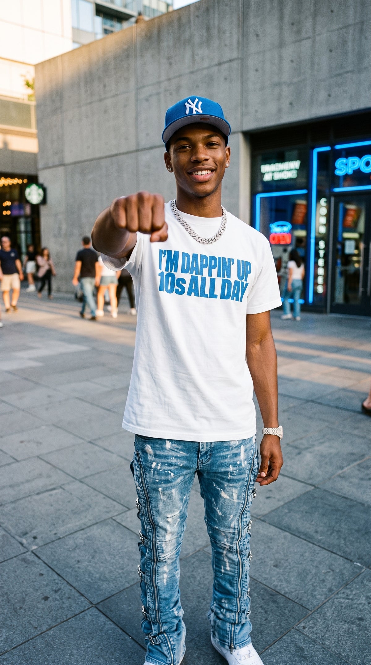 I'm Dappin' Up 10s All Day adult tee