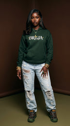 Bruja embroidered adult hoodie
